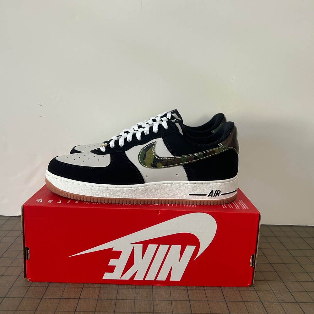 Nike Air Force 1 Low ‘Black Patent Camo Swoosh’